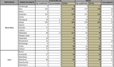 Ebola : le ministère de la sante annonce une évolution dans le bon sens de la riposte contre cette maladie