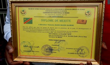 Nord-Kivu/Masisi: Reconnu par sa base, Valentin Kaneno est couronné homme de mérite