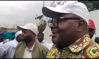 Goma : Aimé Boji en partance pour la visite des chantiers dans le cadre de développement