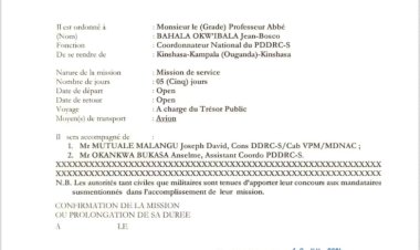 RDC: mission controversée des membres du P-DDRC-S en Ouganda