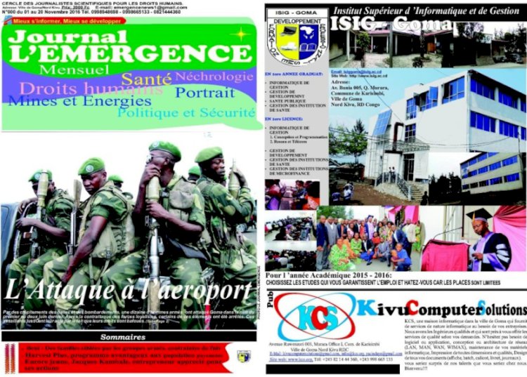 Journal Emergence, première édition