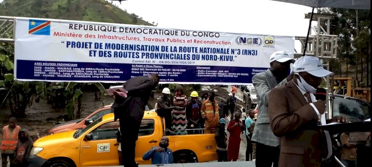 Nord-Kivu: Le gouvernement provincial lance les travaux de construction de la route Masisi-Walikale