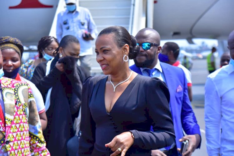 Goma: la représentante de l'association IPOLK arrive sous une simplicité manife