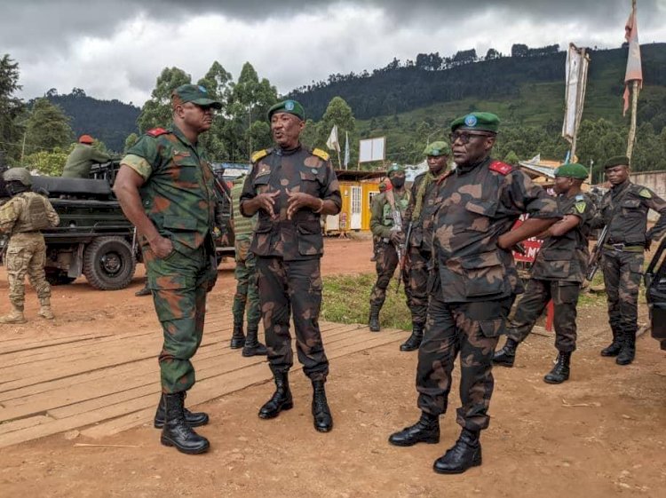 Nord-Kivu : le Général major Chiko Tshintambwe remonte le moral des troupes du secteur opérationnel sokola 1