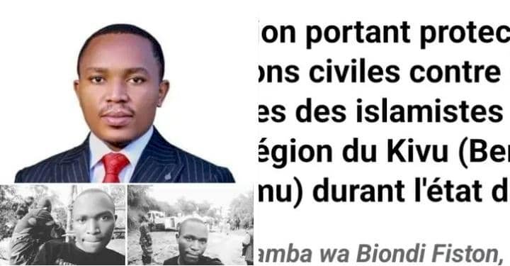 RDC : Fiston Mahamba plaide pour une option de négociation face aux violences des ADF