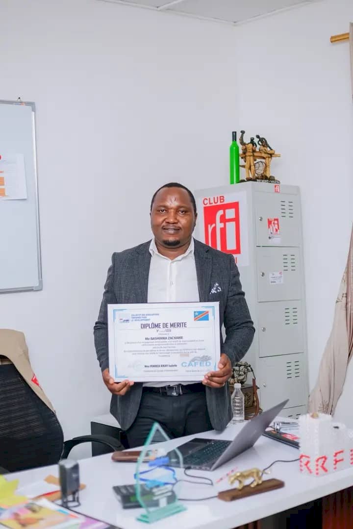 Goma : le CAFED distingue le coordonnateur du Club RFI RDC pour son engagement en faveur des droits des femmes