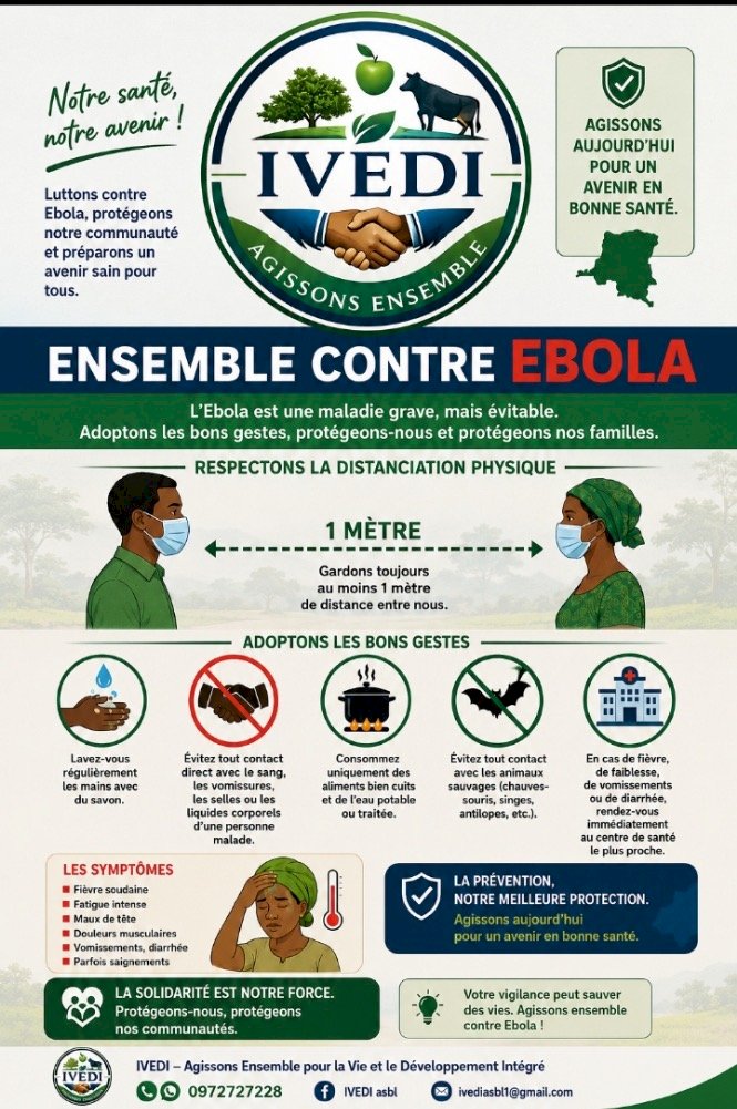 Ebola en Ituri : la flambée s’intensifie avec 34 cas confirmés et des frontières fermées