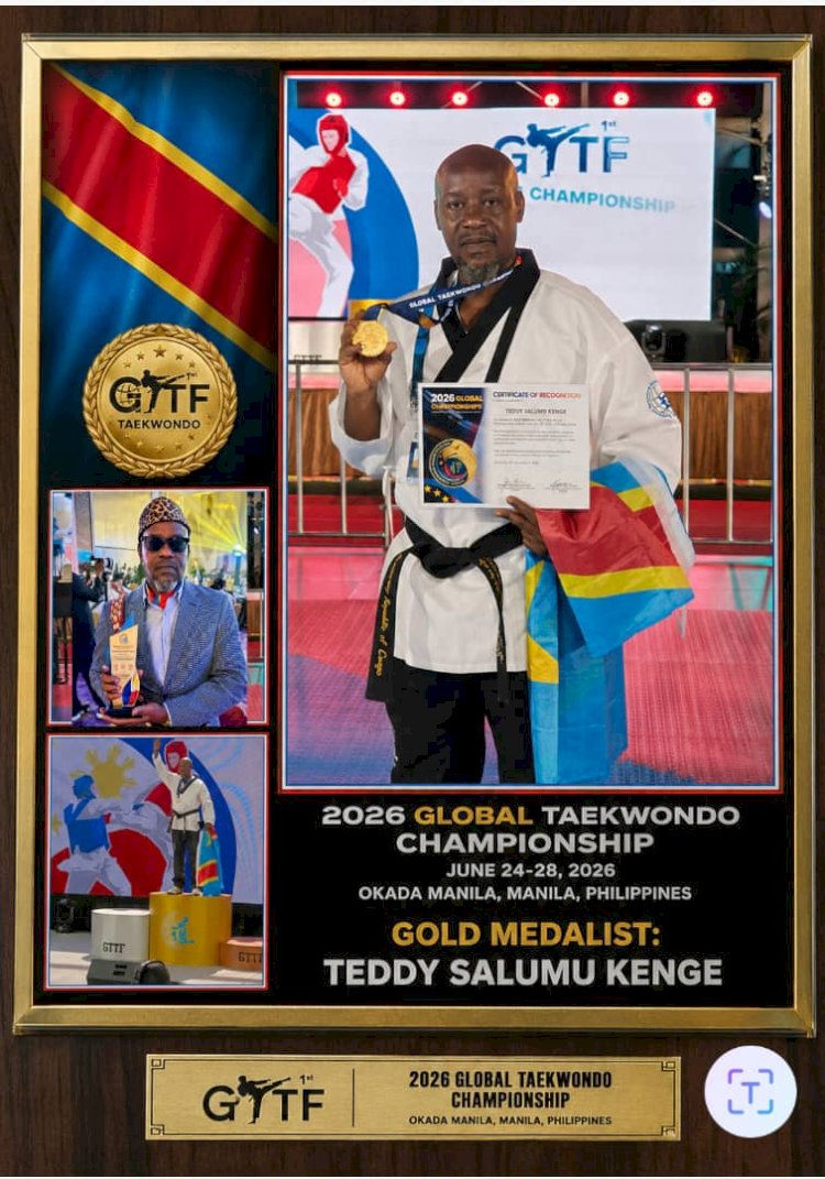 De Goma à Manille : Teddy Salumu Kenge offre à la RDC une médaille d’or historique au Championnat mondial de Taekwondo 2026